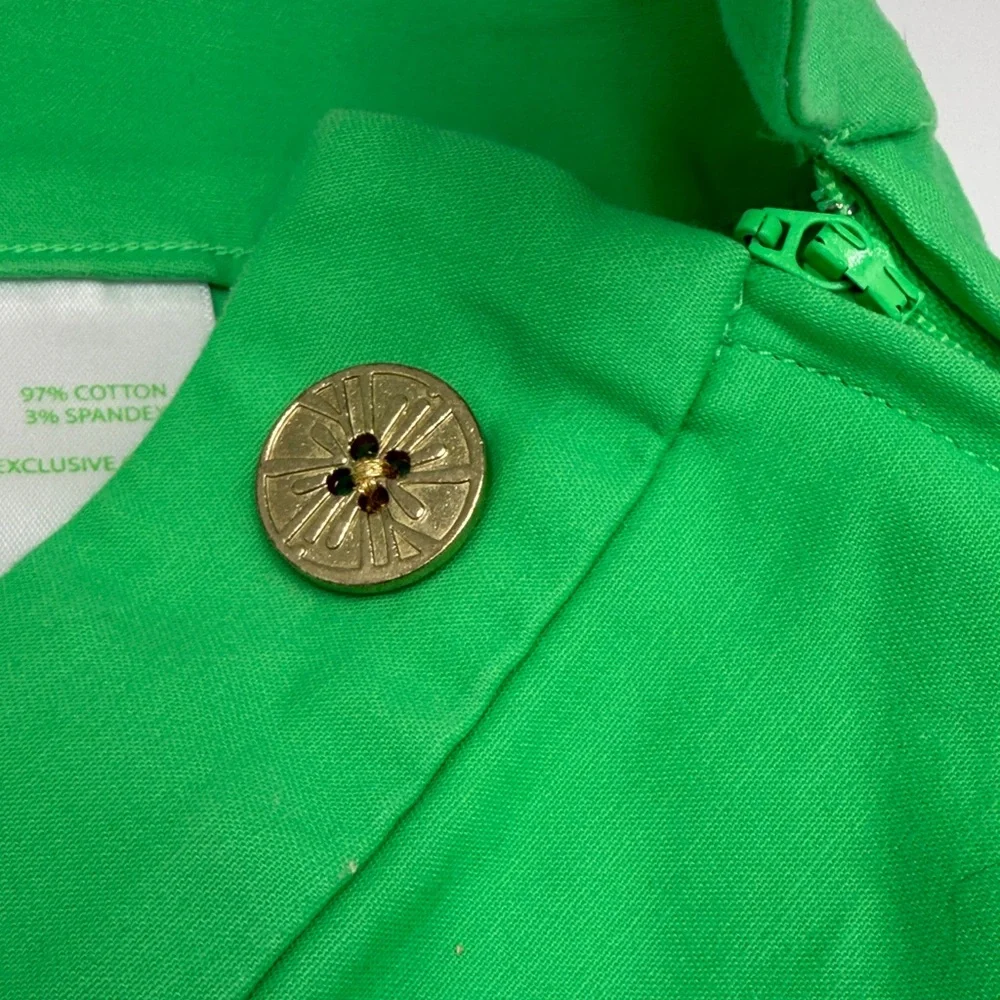 Lilly Pulitzer Vibrant Green High Waist Shorts - Picture 4 of 5